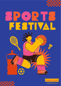 Go for Gold on Sports Festival Flyer