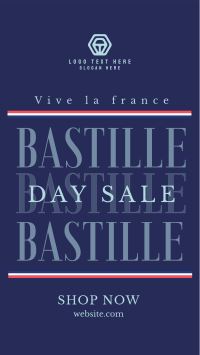 Happy Bastille Day Instagram Story Design