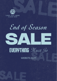 Simple Grunge Season Sale Poster