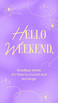 Weekend Greeting Quote Facebook Story Design