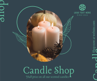 Candle Discount Facebook Post Design