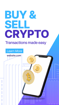 Buy & Sell Crypto Instagram Story