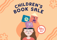 Kids Book Sale Postcard