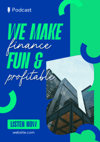 Quirky Finance Broadcast Poster