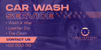 Professional Car Wash Service Twitter Post Design