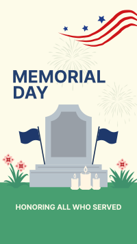 Memorial Day Tombstone Instagram Story