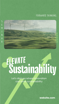 Elevating Sustainability Seminar Instagram Story