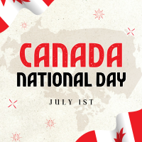 Canada National Day Instagram Post Design
