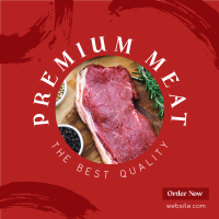 Premium Meat Instagram Post Design