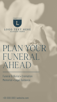 Funeral Flower Facebook Story