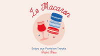 French Macaron Dessert Facebook Event Cover