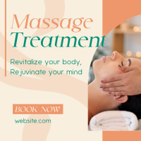 Simple Massage Treatment Linkedin Post