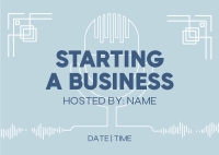 Simple Business Podcast Postcard