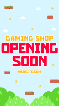 Game Shop Opening Instagram Story