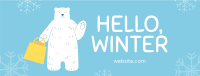 Polar Bear Shopping Facebook Cover Design