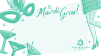 Flapper Mardi Gras Zoom Background