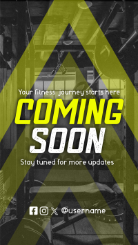 Coming Soon Fitness Gym Teaser Instagram Story