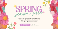 Spring Season Sale Twitter Post