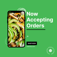 Food Delivery App  Instagram Post Design