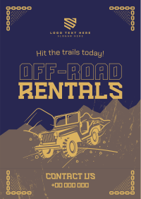 Rustic Off-road Rentals Poster