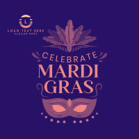 Celebrate Mardi Gras Instagram Post Design