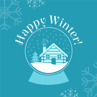 Snow Globe Linkedin Post Design