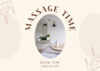 Chic Massage Postcard
