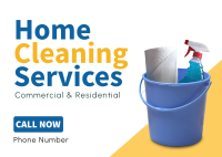 Cleaning Service Postcard