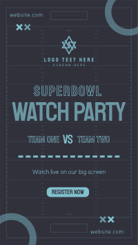 Super Bowl Touchdown Facebook Story Design