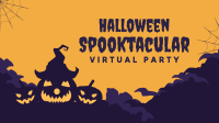 Spooktacular Party Zoom Background