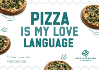 Fun Pizza Quotes Postcard Image Preview