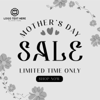 Mom's Flower Wreath Sale Linkedin Post Design