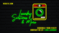 Neon Laundry Shop Facebook Event Cover