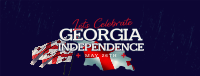 Let's Celebrate Georgia Independence Facebook Cover