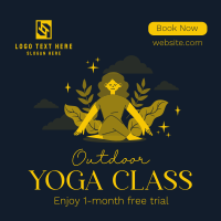 Outdoor Yoga Class Instagram Post Design