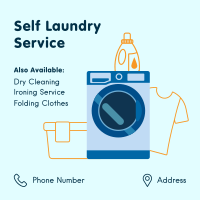 Self Laundry Cleaning Instagram Post Image Preview