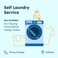 Self Laundry Cleaning Instagram Post