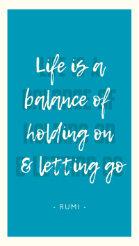 Life Balance Quote Video