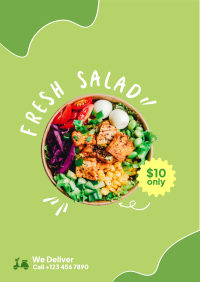 Fresh Salad Delivery Flyer