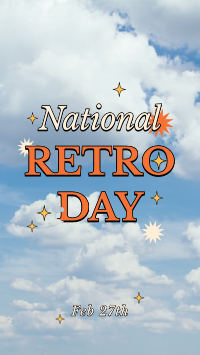 National Retro Day Clouds Instagram Reel