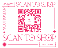 Minimalist Scan To Shop Facebook Post Design