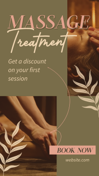 Relaxing Massage Treatment Instagram Reel