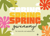 Spring Giveaway Postcard