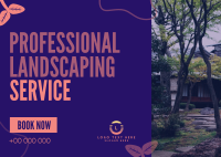 Organic Landscaping Service Postcard