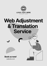 Web Adjustment & Translation Services Poster