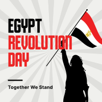 Egypt Revolution Day Instagram Post