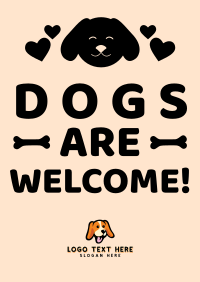 Dogs Welcome Poster