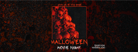 Scary Movie Night Facebook Cover Design