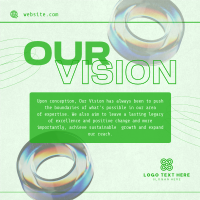 Futuristic Our Vision Instagram Post Design