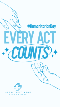 Handdrawn Humanitarian Day Video